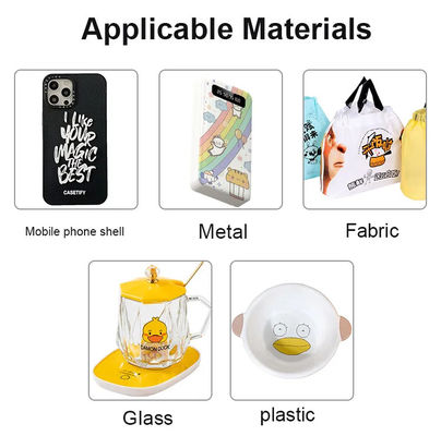 Flexible transparente weiße UV-Druckfolie 30cm 60cm CMYK weißer Lack
