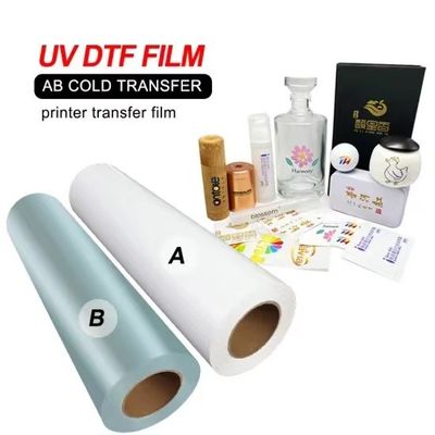 Flexible transparente weiße UV-Druckfolie 30cm 60cm CMYK weißer Lack