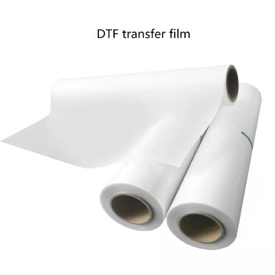 DTF-Druckfolie 42cm*100M glänzende Matte Weißfarbe Druckfolie für Bekleidung