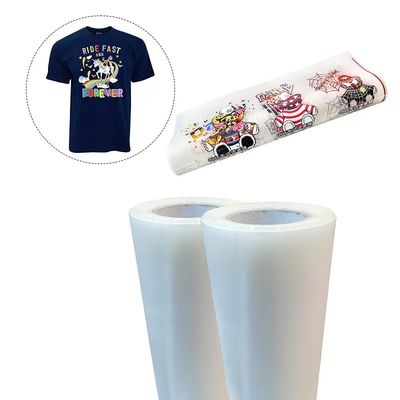 DTF-Druckfolie 42cm*100M glänzende Matte Weißfarbe Druckfolie für Bekleidung