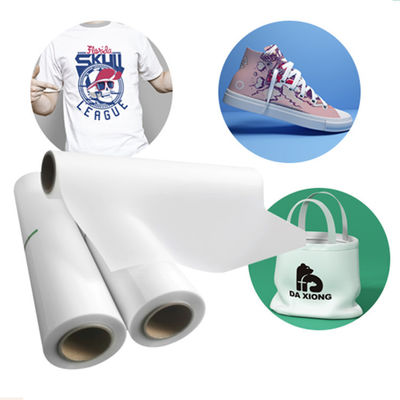 DTF-Transferfilmrolle 60cm*100m Doppelseitig Matte Clear PreTreat PET Wärmeübertragungspapier Kalte und heiße Peeling