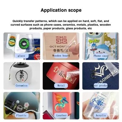 30cm Transfer Inkjet Drucker Film UV Druck DTF AB Gold Transfer Film