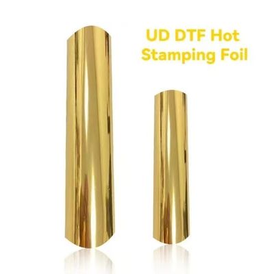 Flexible AB UV DTF Goldfilm Druckmaterial Kaltpeeling Transfer Pet Film