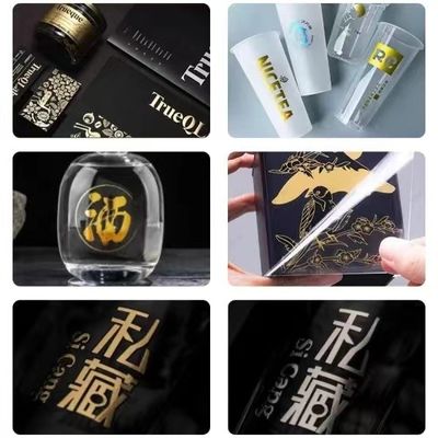 Digitale UV-Druckmaterialien UV-Transfer-Aufkleber Logo Goldfolie DTF-Druckerfilm