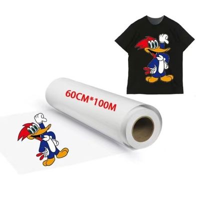 30cm*100m 75U Freisetzung Pet Film Roll Doppelseitiges Kaltes Peelen Heißes Peelen Heißes Durchsichtiges Film 30cm für T-Shirt DTF