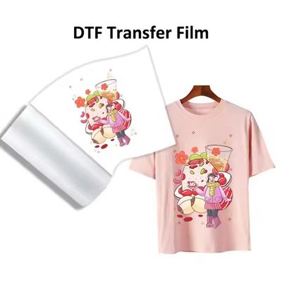 Doppelseitige 30cm 60cm DTF-Filmrolle 75mic Pet Film für den Wärmeübertragungsdruck