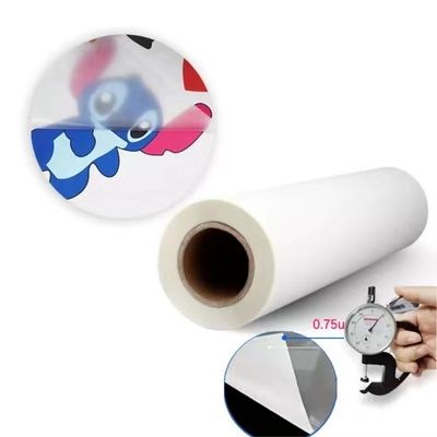 Hot Peel Transparent 60 cm Matte Doppelseitig Tintabgas Weiß A3 Pet Dtf Wärmeübertragung Film Roll für Kleidung