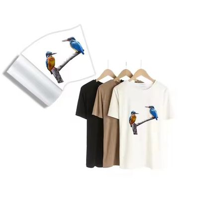 PET-Wärmeübertragungsfolie für L1800 805 1390 XP600 3200 4720 DX5 75mic 60cm*100m weiße Tintendruckfolie für Bekleidung