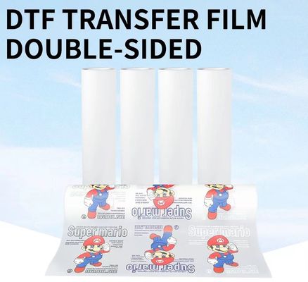 75mic matte Weißfarbe Druck DTF Pet Film heiß schälen 30cm 60cm direkt auf Film für den Bekleidungsdruck