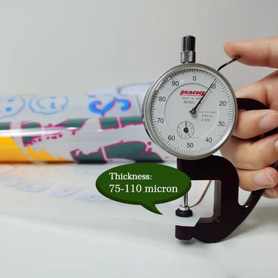 30cm*100m 75U Dicke Freisetzung Pet Film Roll Doppelseitiges Kaltes Peelen Heißes Peelen Heißes durchsichtiges Film 30cm für T-Shirt DTF