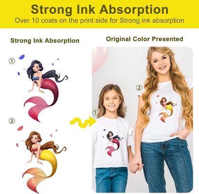 Hot Peel Transparent 60 cm Matte Doppelseitig Tintabgas Weiß A3 Pet Dtf Wärmeübertragung Film Roll für Kleidung