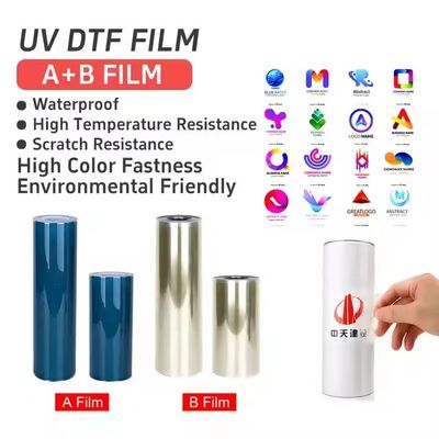 UV Dtf Transfer Ab Pet Film Roll Ab Film Transfer Dtf Pet A3 30cm UV Dtf Film für UV-Drucker