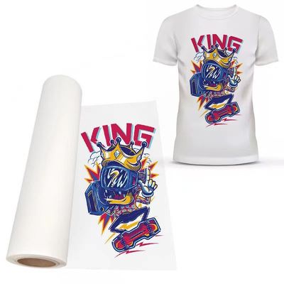 75 Mikron 60cm*100m Druckfarbe mit weißer Druckfolie für verschiedene Stoffe