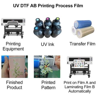 UV-Übertragungsaufkleber UV Dtf Cup Wrap Cups Transfer Uv Dtf Ab Film zum Drucken von Etikettenaufklebern