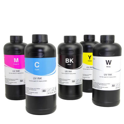 UV-Hard Soft Ink CMYKW Farbe für XP600 TX800 Dx5 Dx7 Druckkopf 500ML