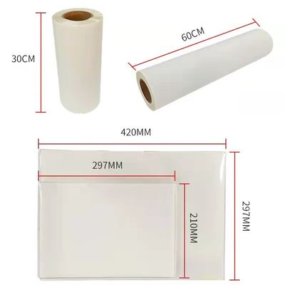 DTF-Film mit heißem Peeling Doppelmatte 30cm*100m Instant Peeling weißer Tintendruckfilm