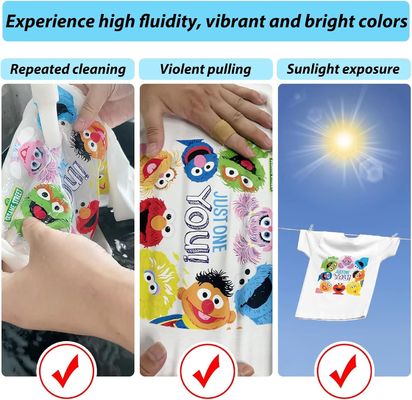 1000 ml CMYK Wärmeübertragung Textildruck Weiße DTF-Tinte Für Epson I3200