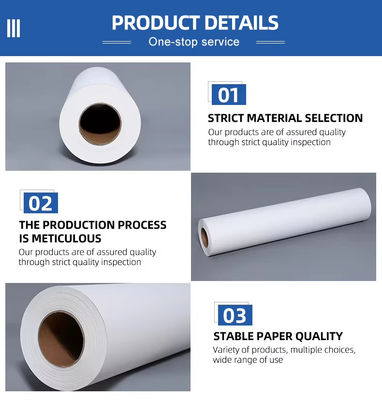 40 gm 60 cm*800 m Sublimationspapierrolle für Polyestergewebe mit digitaler Druckfarbe