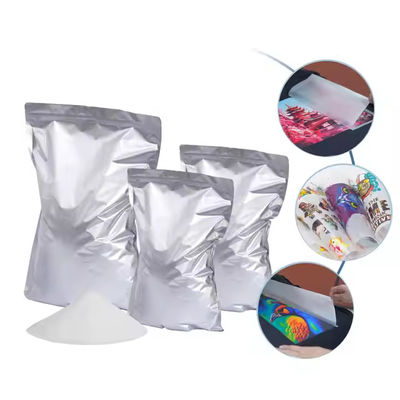 Weiße Tinte Wärmeübertragung Tpu Dtf Heißschmelzpulver Klebstoff thermisch 1kg 80mic