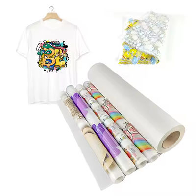 Hot Peel DTF PET Transfer Film 33cm x 100M Perfekt für detaillierte individuelle Bekleidungsdruckarbeiten mit weißer Tinte